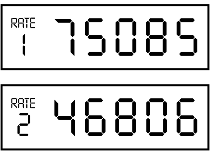two-rate single-display electricity meter