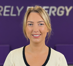 Sam a member of the sales team at Purely Energy,